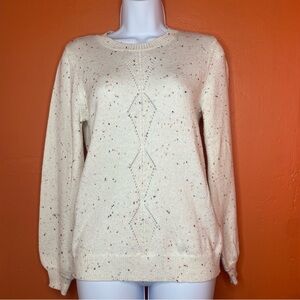 Women’s LC Lauren Conrad Confetti Puff Long Sleeve Sweater